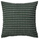 IKEA SVARTPOPPEL СВАРТПОППЕЛ, чохол на подушку, сіро-зелений, 50x50 см 905.430.07 фото thumb №1