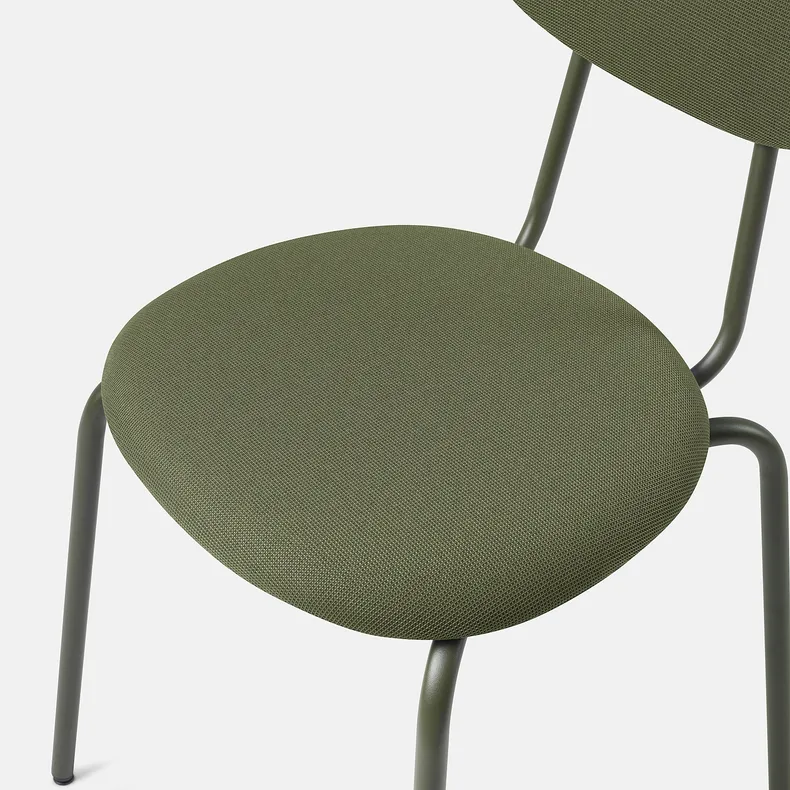 IKEA SANDSBERG САНДСБЕРГ / ÖSTANÖ ЕСТАНЕ, стіл+2 стільці, чорний чорний/Нагадати глибокий зелений, 67 см 395.694.73 фото №3