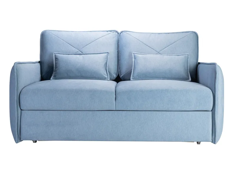 BRW Двомісний розкладний диван Severo з ящиком для зберігання синій, Castel 74 Blue SO2-SEVERO-2FBK-GA_BA6AB8 фото №1