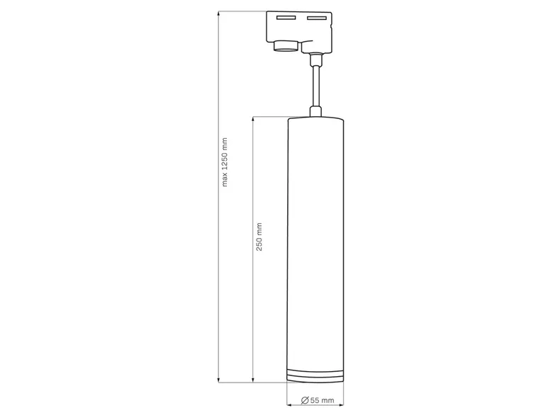 BRW Paris rail lamp aluminium white 093317 фото №2