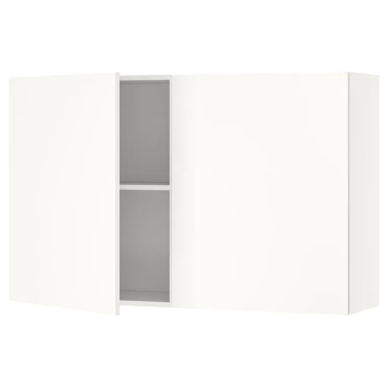 IKEA KNOXHULT КНОКСХУЛЬТ, навесной шкаф с дверями, белый, 120x75 см 903.267.92 фото №1