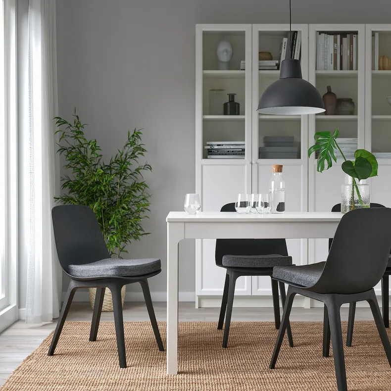 IKEA ÅKERVINDEFLY ОКЕРВІНДЕФЛАЙ, подушка на стілець, сірий, 39/35x37x5 см 405.543.62 фото №3