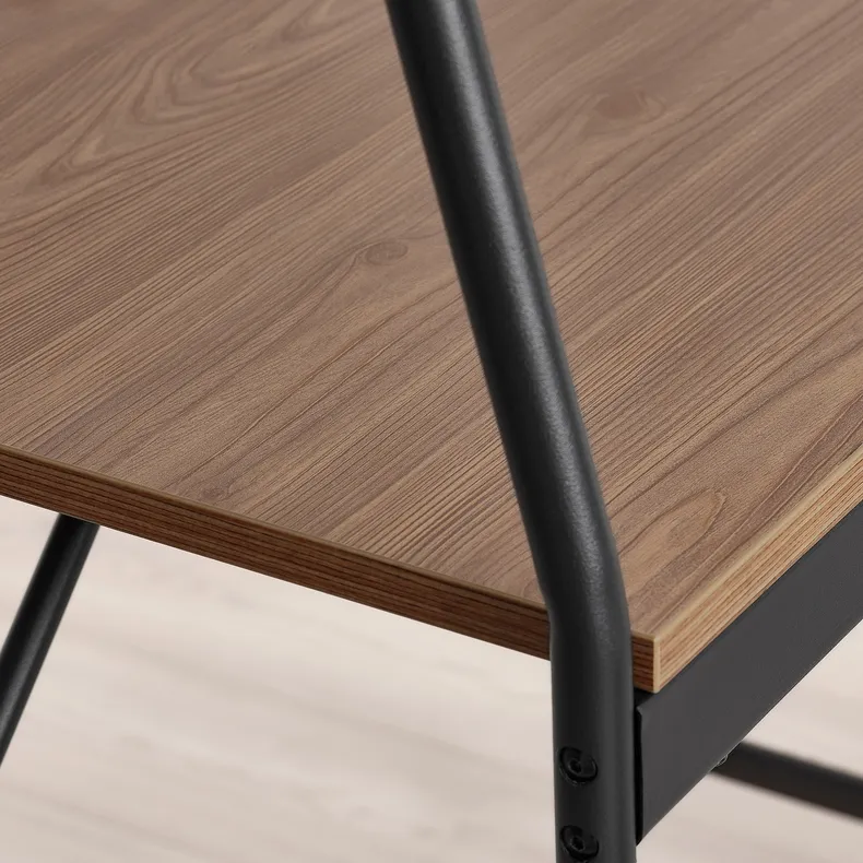 IKEA HÅVERUD ХОВЕРУД / STIG СТІГ, стіл+2 табурети, чорний/чорний, 105 см 594.289.34 фото №4
