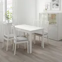 IKEA EKEDALEN ЕКЕДАЛЕН / EKEDALEN ЕКЕДАЛЕН, стіл+2 стільці, білий / ОРРСТА світло-сірий, 80 / 120 см 892.968.66 фото thumb №3