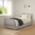IKEA SMYGA СМИГА, каркас кровати с ящиками, светло-серый, 90x200 см 594.441.42 фото thumb №5