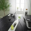 IKEA MITTZON МІТТЗОН, стіл для конференцій, окл попелястий фарбований чорний / білий, 140x108x75 см 595.333.98 фото thumb №4
