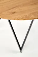 Кухонний стіл HALMAR MOZAMBIK 120x120 см, стільниця - дуб золотий, каркас - чорний фото thumb №11