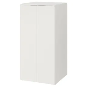 IKEA SMÅSTAD СМОСТАД / PLATSA ПЛАТСА, гардероб, білий білий/3 полиці, 60x57x123 см 494.833.13 фото