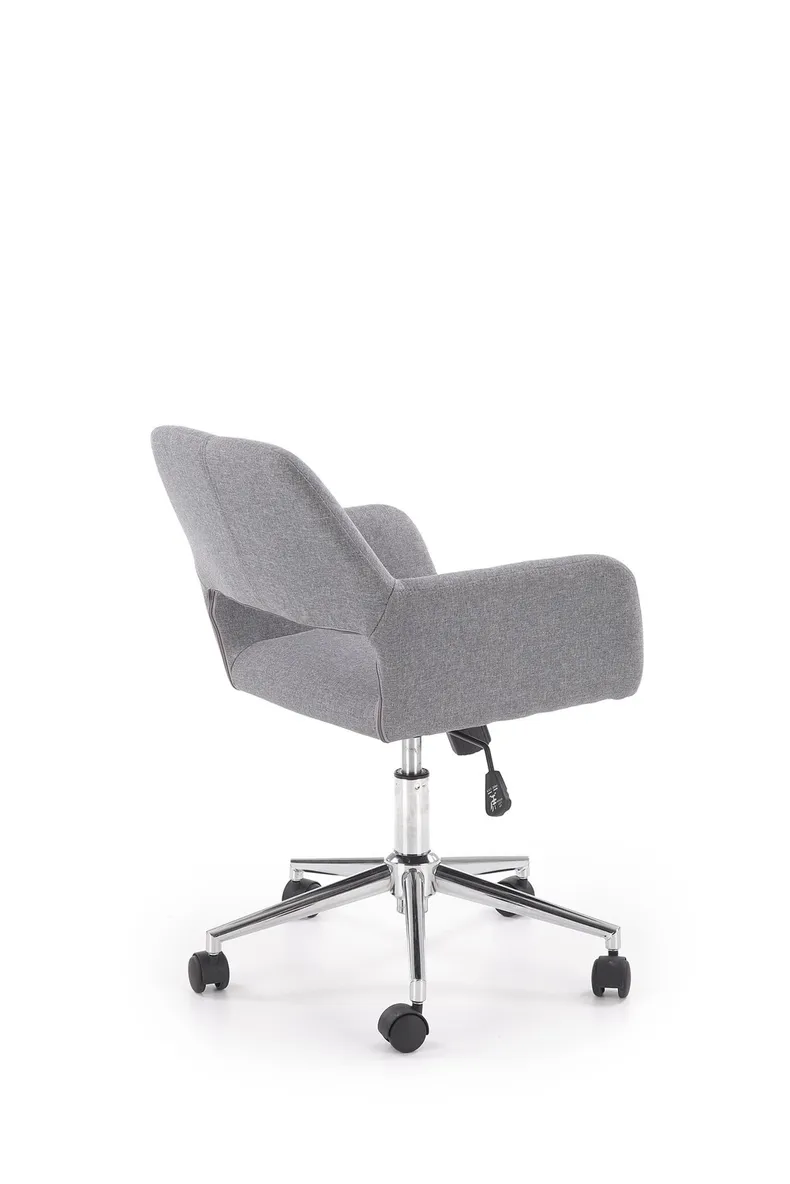 Крісло комп'ютерне офісне обертове HALMAR MOREL, сірий, тканина фото №3