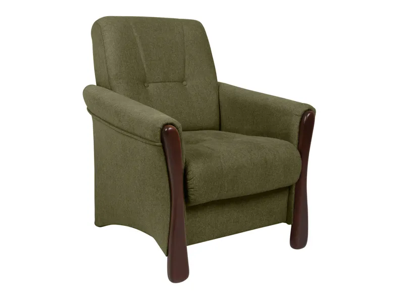 BRW Flora, крісло, Monoli 38 Зелений/горіх FO-FLORA-ES-G3_B949FE фото №1