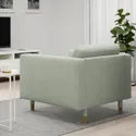 IKEA LANDSKRONA ЛАНДСКРУНА, крісло, Гарматний світло-зелений / дерев'яний 892.697.21 фото thumb №3