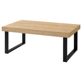 IKEA TARSELE ТАРСЕЛЕ, журнальный стол, дуб / черный, 114x72 см 705.876.05 фото