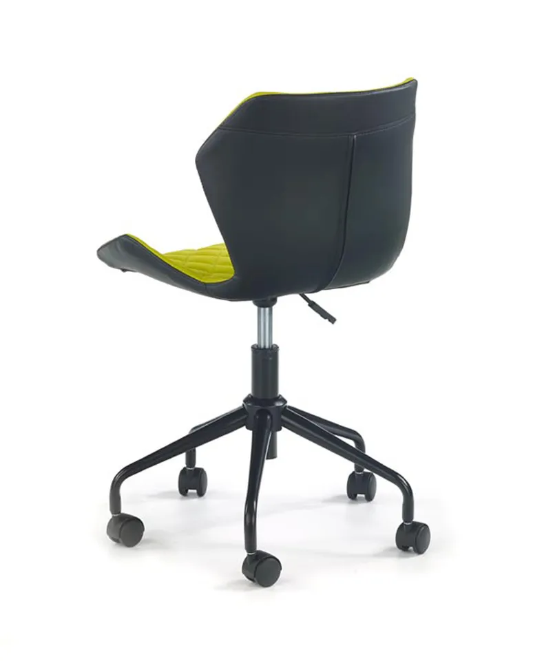 Крісло комп'ютерне офісне обертове HALMAR MATRIX чорний / зелений, тканина фото №2