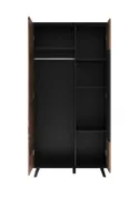 Шкаф для одежды HALMAR RANDOM S-1 90x55 см дуб вотан/черный фото thumb №9