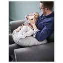 IKEA LEN ЛЕН, подушка для кормления, серый, 60x50x18 см 204.002.43 фото thumb №3