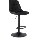 Барный стул бархатный MEBEL ELITE ARCOS 2 Velvet, черный фото thumb №1