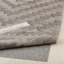 IKEA KNAPPHIRS КНАППХІРС, килим, пласке плетіння, сірий / ручна робота, 80x200 см 205.761.43 фото thumb №3