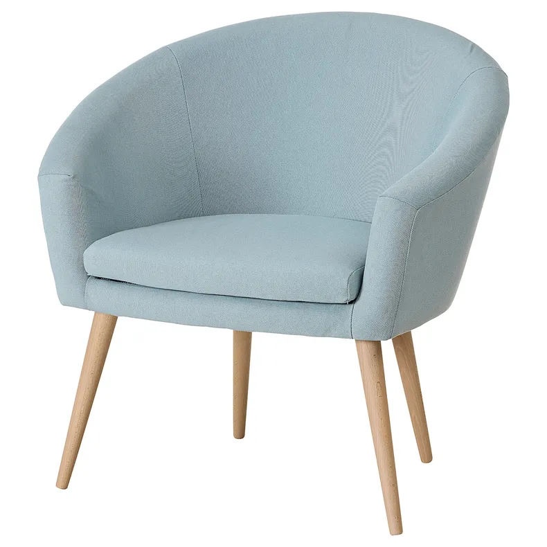 IKEA GLAMSEN ГЛАМСЕН, крісло, Orrsta світло-блакитний 705.449.46 фото №1