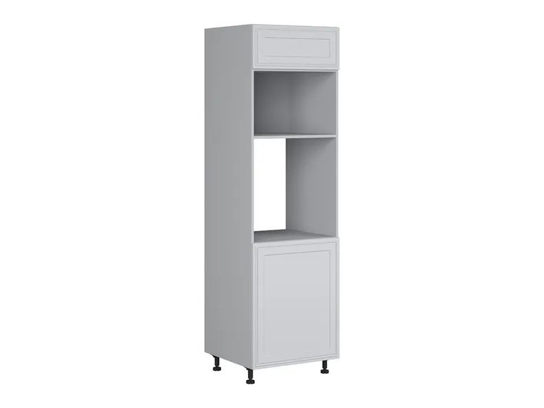 BRW Кухонный шкаф для встраиваемого духового шкафа Verdi высотой 60 см правый светло-серый матовый, греноловый серый/светло-серый матовый FL_DPS_60/207_P/O-SZG/JSZM фото №2