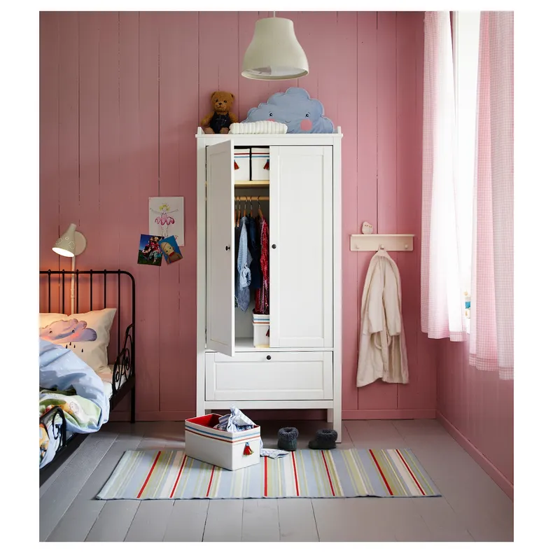 IKEA SUNDVIK СУНДВІК, гардероб, білий, 80x50x171 см 102.696.96 фото №3
