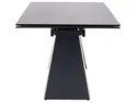 Стол обеденный раскладной SIGNAL SALVADORE, кремовый мат / черный мат, 90x160 фото thumb №2