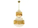 BRW Подвесной светильник Versailles 6-гранный металлический золотой 092943 фото thumb №1