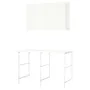 IKEA ENHET ЕНХЕТ, шафа, білий, 139x63.5x90.5 см 295.480.80 фото
