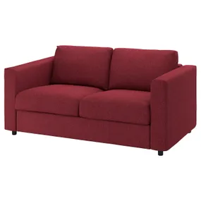 IKEA VIMLE ВИМЛЕ, 2-местный диван, Красный/коричневый 594.344.02 фото