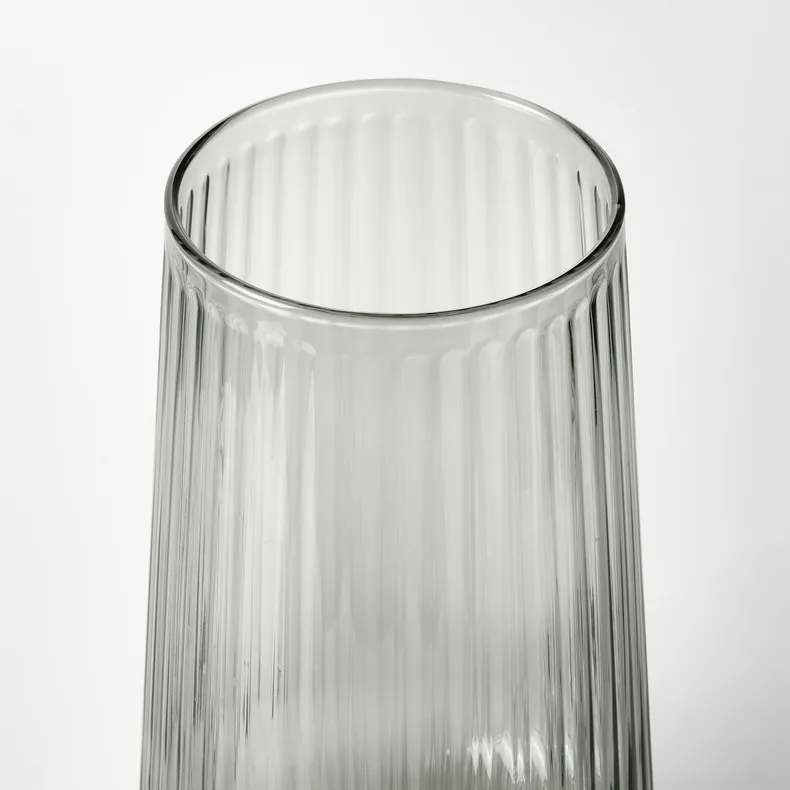 IKEA GRADVIS ГРАДВІС, ваза, сірий, 19 см 805.029.22 фото №2