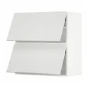 IKEA METOD МЕТОД, навесной горизонтальный шкаф / 2двери, белый / Стенсунд белый, 80x80 см 494.092.57 фото thumb №1