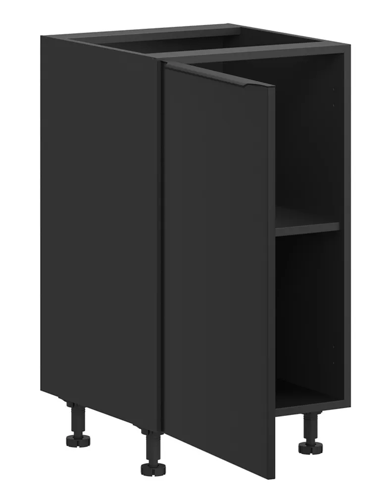 BRW Sole L6 базовый кухонный шкаф 45 см левый черный матовый, черный/черный матовый FM_D_45/82_L-CA/CAM фото №3