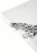 Журнальный столик HALMAR MONOLIT, 80x80 см, белый мрамор фото thumb №5