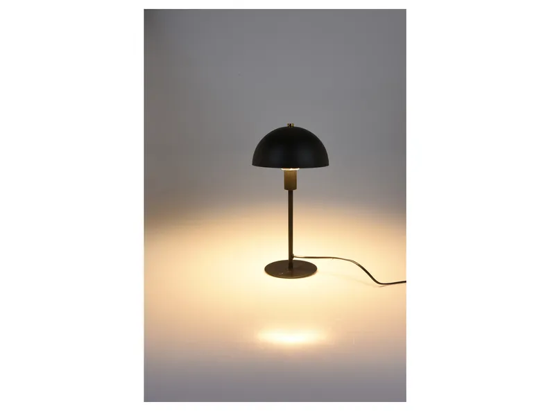 BRW Грибная металлическая настольная лампа черного цвета 093022 фото №2
