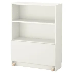 IKEA BILLY БІЛЛІ, книжкова шафа з шухлядами, білий, 80x30x106 см фото