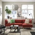 IKEA LILLEHEM ЛИЛЛЕХЕМ, 3-местн модульный диван с козеткой, Окрашенное в коричнево-красный цвет дерево 895.682.92 фото thumb №2