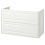 IKEA TÄNNFORSEN ТАННФОРСЕН, шкаф для раковины с ящиками, белый, 100x48x63 см 805.351.16 фото