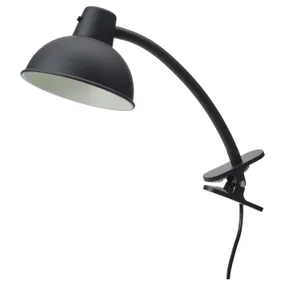 IKEA SKURUP СКУРУП, лампа с зажимом, черный 304.890.27 фото