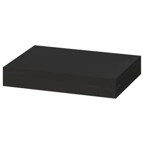 IKEA LACK ЛАКК, полиця навісна, чорно-коричневий, 30x26 см 404.305.88 фото