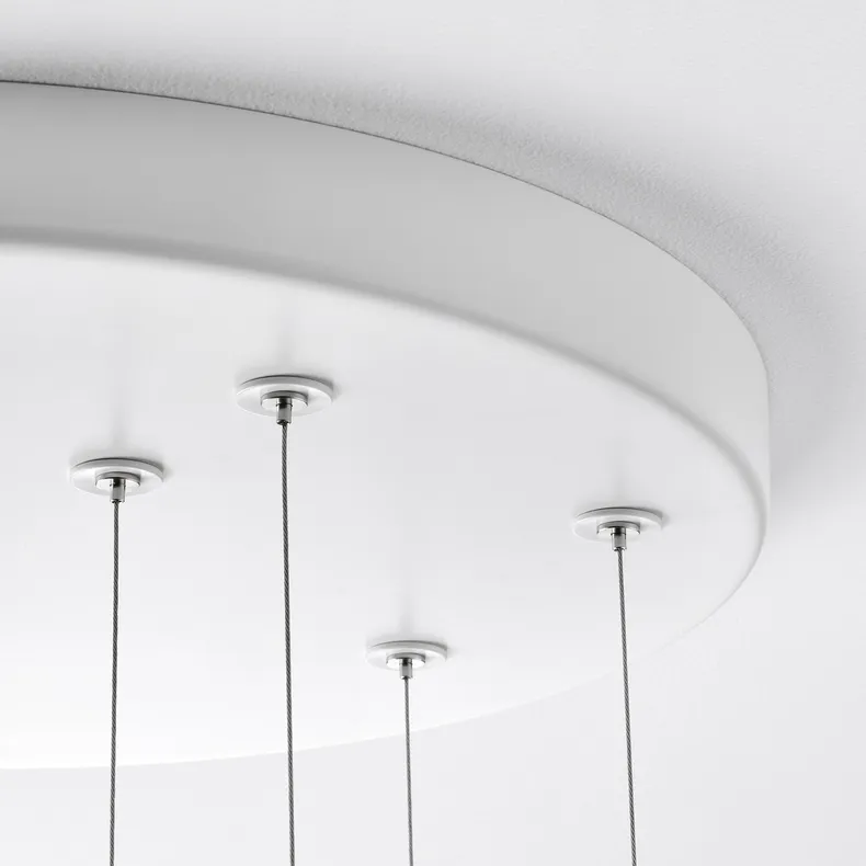 IKEA VARMBLIXT ВЭРМБЛИКСТ, подвесной светильник, светодиодный, белое матовое стекло, 46 см 105.311.31 фото №8