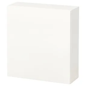 IKEA BESTÅ БЕСТО, настінна комбінація шаф, білий / ЛАППВІКЕН білий, 60x22x64 см 794.296.64 фото