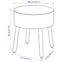 IKEA MÖRTFORS МЁРТФОРС, пуф, Дисерёд тёмно-жёлтый, 47x47 см 505.702.48 фото thumb №7