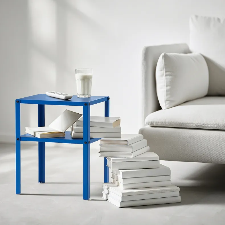 IKEA KNARREVIK КНАРРЕВІК, приліжковий столик, яскраво-синій, 37x28 см 505.641.34 фото №2