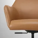 IKEA TOSSBERG ТОССБЕРГ / MALSKÄR МАЛЬШЕР, обертовий стілець, Бабуся світло-коричнева / чорна 495.082.00 фото thumb №2