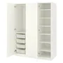 IKEA PAX ПАКС / FORSAND ФОРСАНД, гардероб, білий/білий, 150x60x201 см 492.464.68 фото
