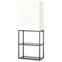IKEA ENHET ЕНХЕТ, шафа, антрацит / білий, 60x32x150 см 195.479.10 фото thumb №1