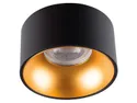 BRW Алюминиевый потолочный светильник Mini Riti черный и золотой 086804 фото thumb №1