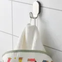 IKEA DRÖMSLOTT ДРЕМСЛОТТ, дитячий рушник із капюшоном, орнамент цуценята/білий, 60x125 см 905.263.76 фото thumb №3