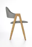 Кухонний стілець HALMAR K247 сірий, медовий дуб фото thumb №3