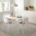 IKEA MELLTORP МЕЛЬТОРП / TEODORES ТЕОДОРЕС, стіл+4 стільці, білий, 125 см 292.212.56 фото thumb №8