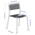 IKEA VIHOLMEN ВІХОЛЬМЕН, стілець, вуличний, темно-сірий 204.633.01 фото thumb №9